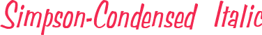 Simpson-Condensed Italic